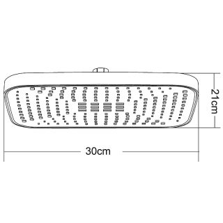 Верхний душ Orange S14TSb черный